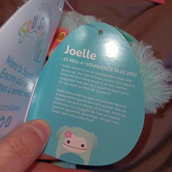 Joelle the Bigfoot Fuzzy Belly Squishmallows Clip 3.5 - Picture 4 of 4